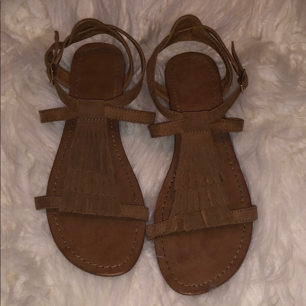Leather Fringe Sandal